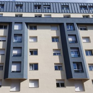 SA HLM IRP_Résidence pour étudiants_Asnières Les Impressionnistes_Vue extÇrieure_Rue